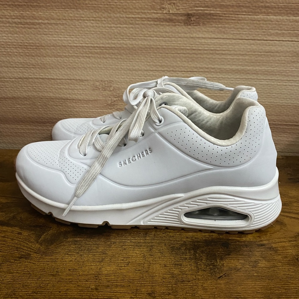 Skechers Street Los Angeles Women’s Sneakers Air Cooled Memory Foam white 9.5